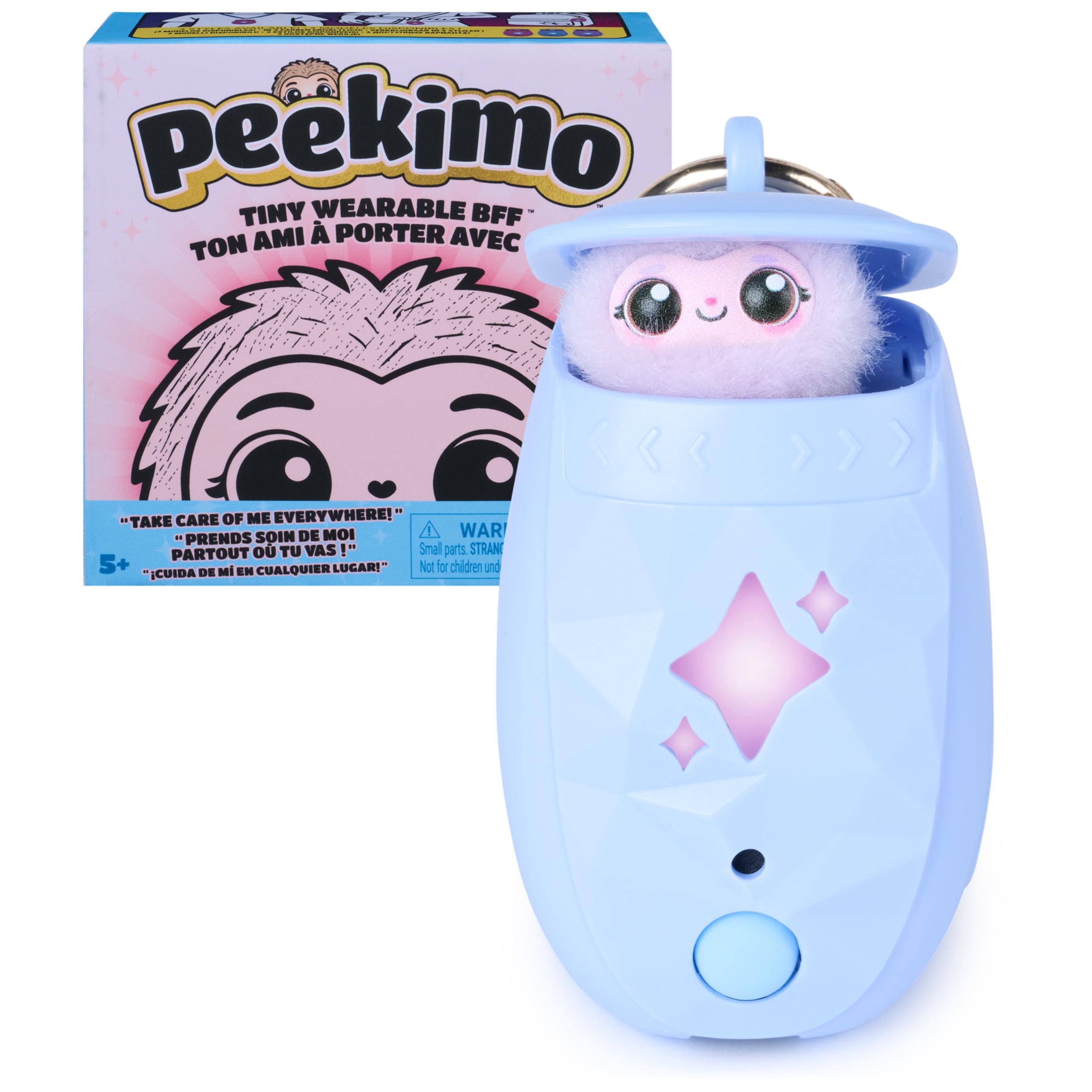 Peekimo Blue Interactive Pet and Wearable Charm Accessory, 100+
